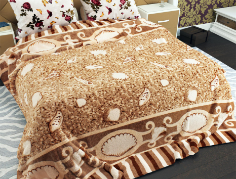 Двоспальний флісовий плед №33391