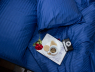 Семейный набор хлопкового постельного белья из Страйп Сатина №50666 Черешенка™