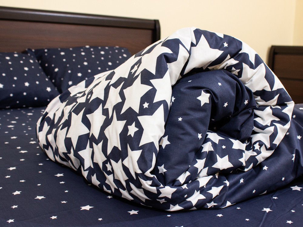 Полуторний набір постільної білизни 150*220 із Бязі "Gold" №157313AB Черешенка™