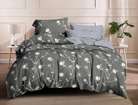 Евро макси набор постельного белья 200*220 из Сатина №3278AB Черешенка™