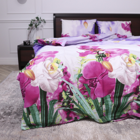 Двоспальний набір постільної білизни 180*220 із Бязі "Gold" №15545 Черешенка™