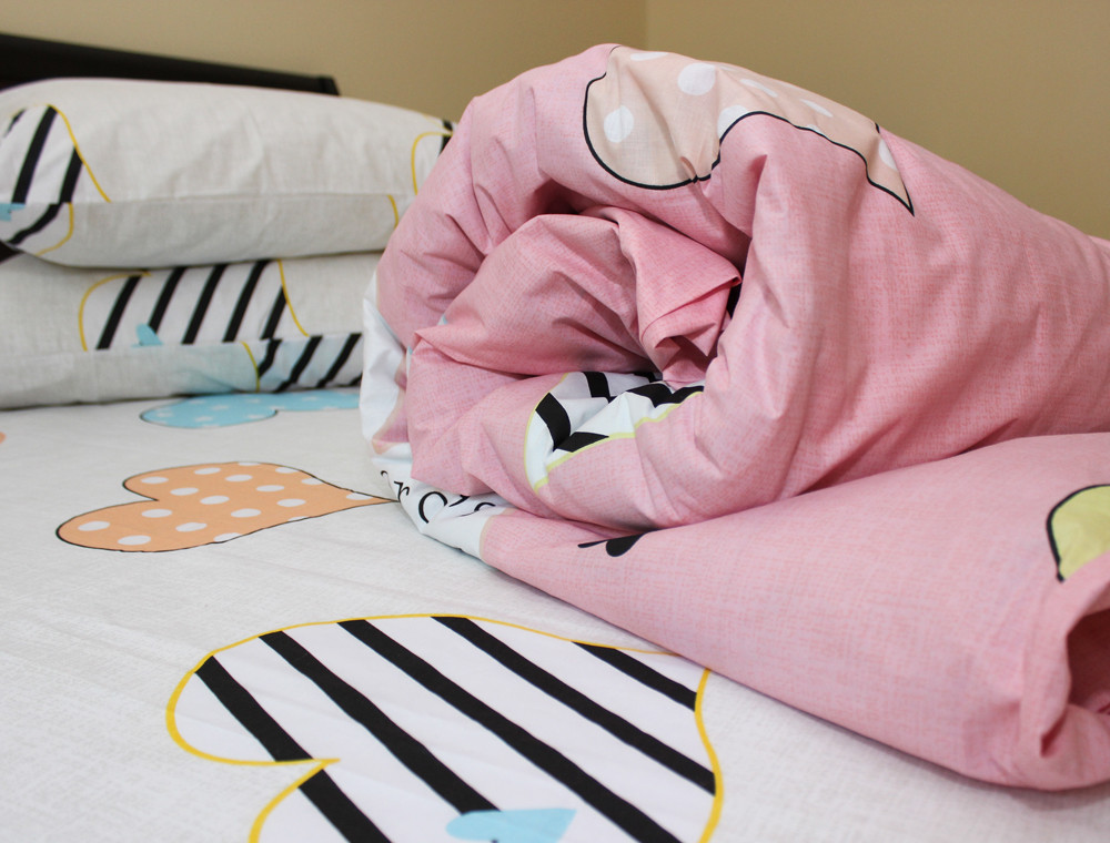 Семейный набор хлопкового постельного белья из Бязи "Gold" №154152AB Черешенка™