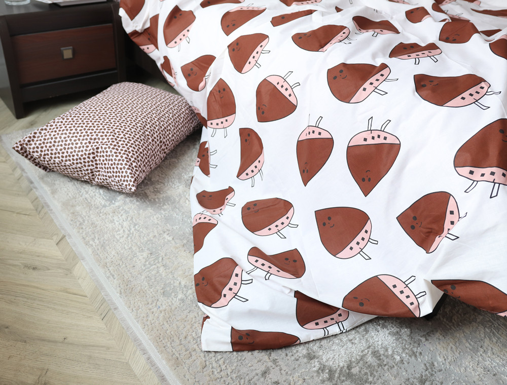 Семейный набор хлопкового постельного белья из Бязи "Gold" №154428AB Черешенка™