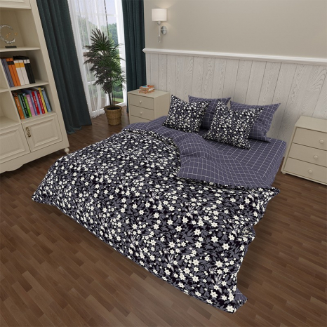 Ткань для постельного белья Бязь "Gold" Lux GL1714 (A+B) - (50м+50м)