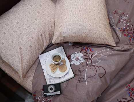 Двоспальний набір постільної білизни 180*220 із Бязі "Gold" №151457AB Черешенка™