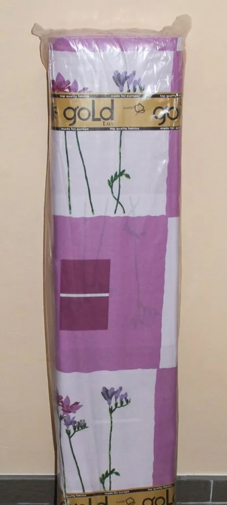 Ткань для постельного белья Бязь "Gold" Lux "Шахматная гавань (розовый)" GL027