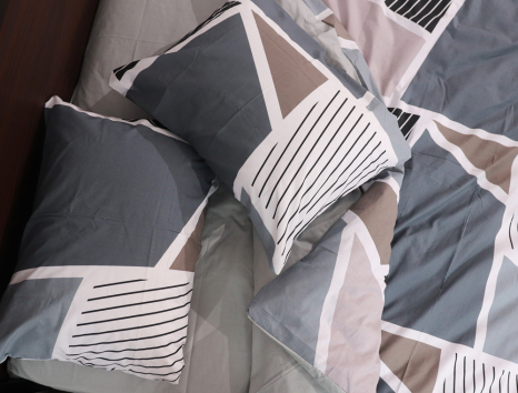 Полуторний набір постільної білизни 150*220 із Бязі "Gold" №151428AB  Черешенка™