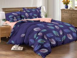 Полуторний набір постільної білизни 150*220 із Бязі "Gold" №157530AB Черешенка™