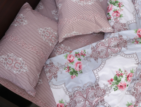 Евро макси набор постельного белья 200*220 из Бязи "Gold" №151924AB Черешенка™