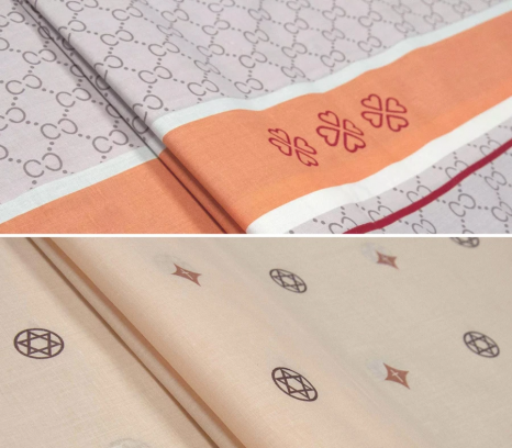 Ткань для постельного белья Бязь "Gold" Lux GL4663 (A+B) - (50м+50м)