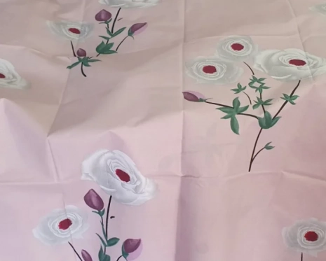 Ткань для постельного белья Бязь "Gold" Lux "Кремовые цветы" GL4037