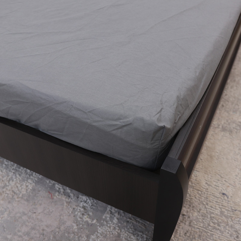 Простирадло на резинці (140*200*25) сіре №1026