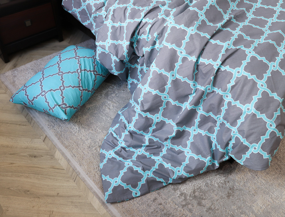 Двоспальний набір постільної білизни 180*220 із Бязі "Gold" №151080AB Черешенка™