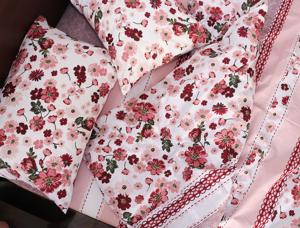 Євро-максі набір постільної білизни 200*220 із Бязі "Gold" №152043 Черешенка™