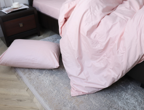 Полуторний набір постільної білизни 150*220 із Сатину №12-1605-S Черешенка™