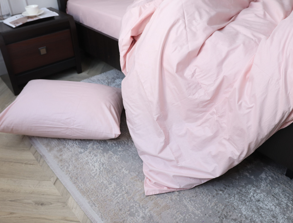 Полуторний набір постільної білизни 150*220 із Сатину №12-1605-S Черешенка™