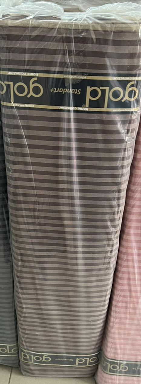 Тканина для постільної білизни Бязь "Gold" Lux однотонна GLS100Brown (50м)