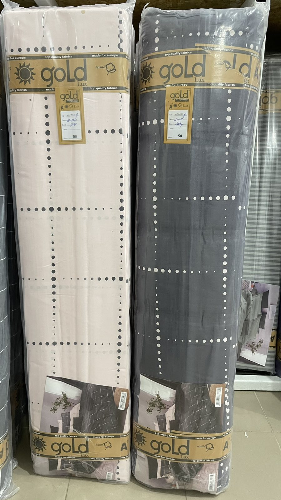 Тканина для постільної білизни Бязь "Gold" Lux GL1999pink (A+B) - (50м+50м)