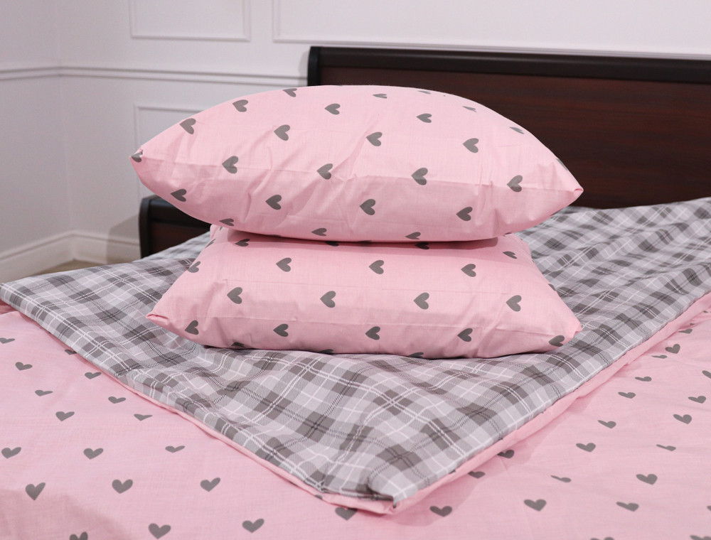 Полуторный набор постельного белья 150*220 из Бязи "Gold" №155066AB Черешенка™