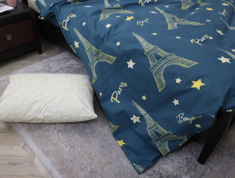 Двоспальний набір постільної білизни 180*220 із Бязі "Gold" №153698AB Черешенка™