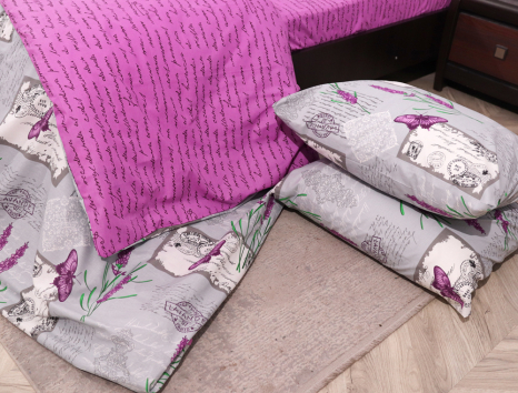 Полуторный набор постельного белья 150*220 из Бязи "Gold" №157861АВ Черешенка™