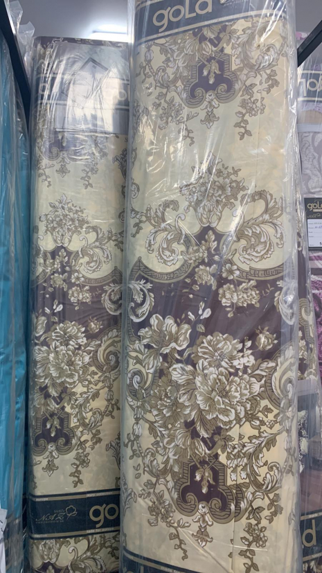 Ткань для постельного белья Бязь "Gold" Lux GL6887-beige