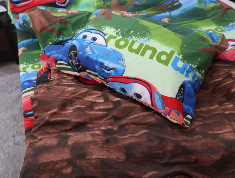 Полуторний набір постільної білизни 150*220 із Бязі "Gold" №165606 Черешенка™