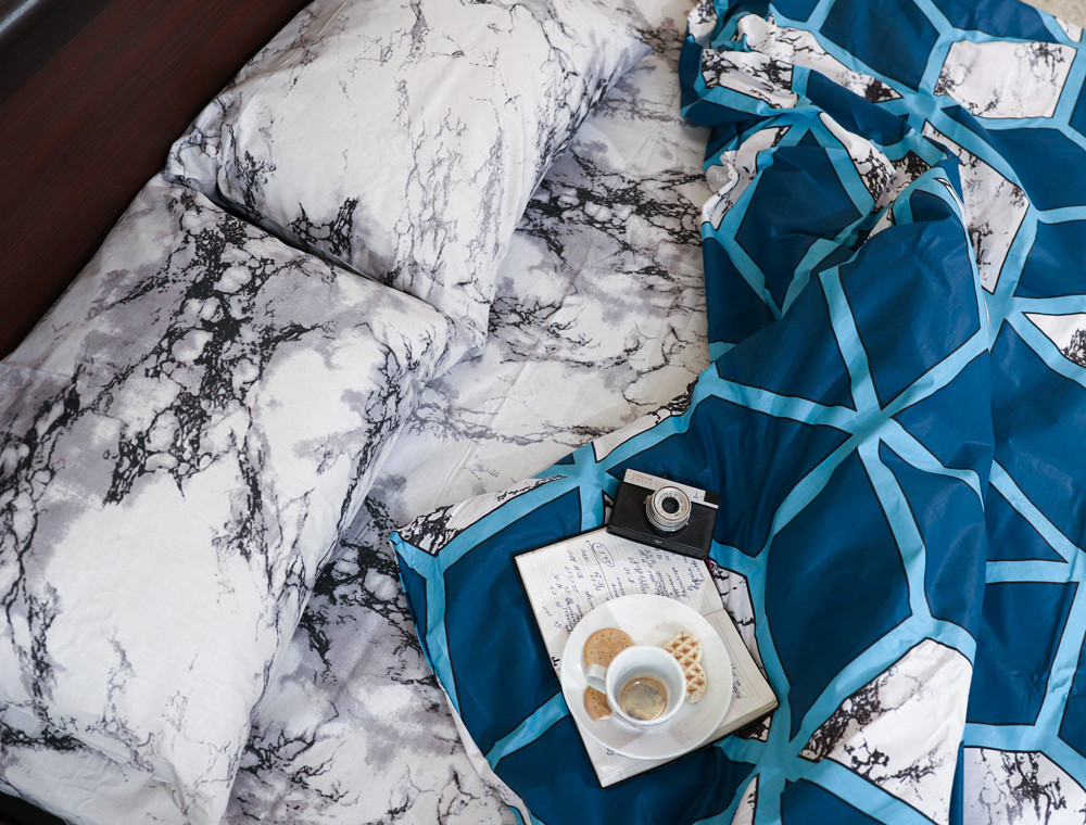 Евро макси набор постельного белья 200*220 из Бязи "Gold" №151420AB Черешенка™