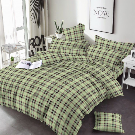 Тканина для постільної білизни Бязь "Gold" Lux GL1836green