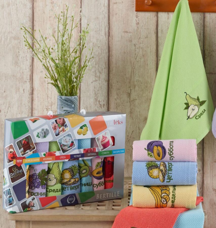 Набір кухонних рушників Nilteks Bertille Meyvali 40*60 (7 шт)