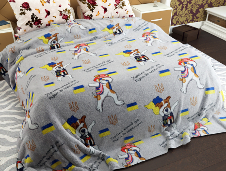 Двоспальний флісовий плед №33929