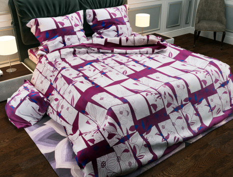 Ткань для постельного белья Бязь "Gold" Lux "Цветочная коллекция" GL2876R