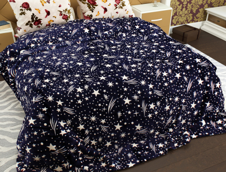 Двуспальный флисовый плед №33674