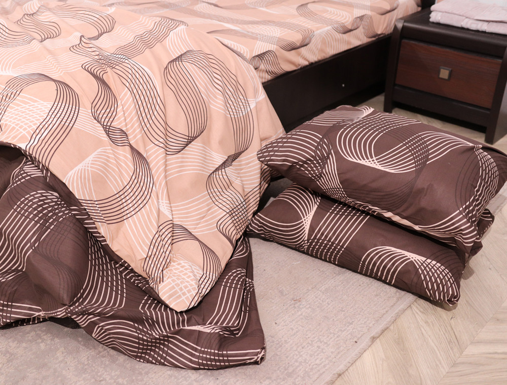 Євро-максі набір постільної білизни 200*220 із Бязі "Gold" №151180АВ Черешенка™