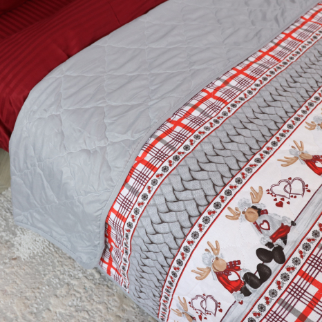 Євро стьобане покривало байка/мікрофібра №55099R