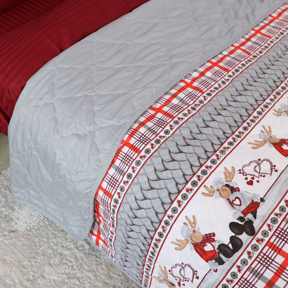 Євро стьобане покривало байка/мікрофібра №55099R