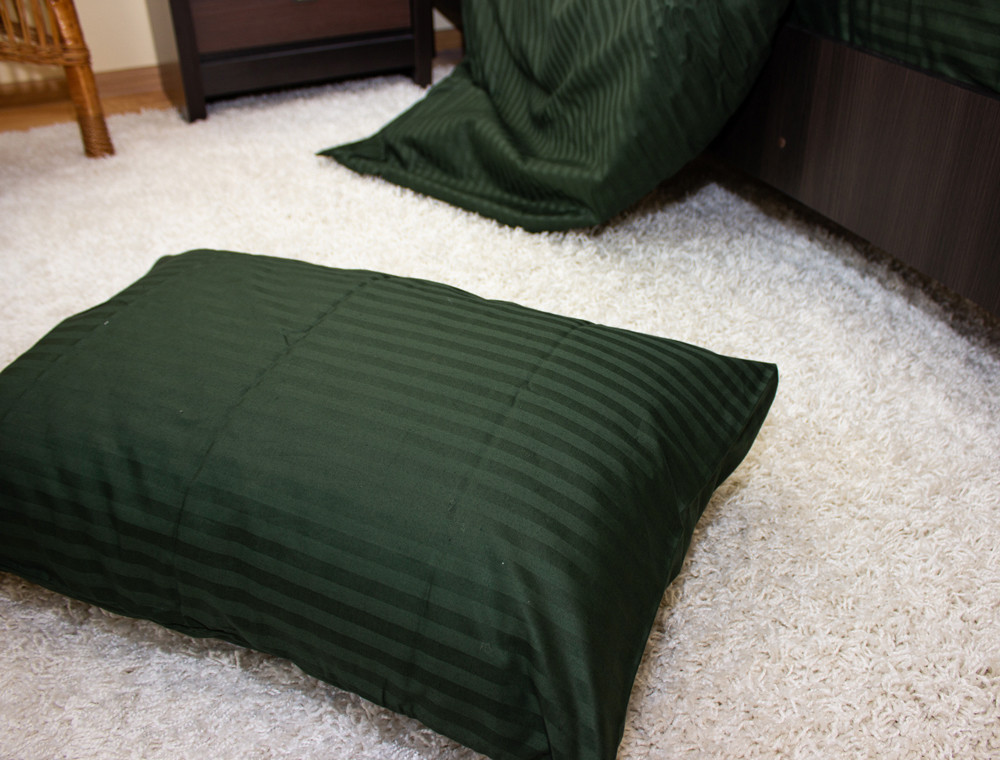 Євро-максі набір постільної білизни 200*220 зі Страйп Сатину №505918 Черешенка™