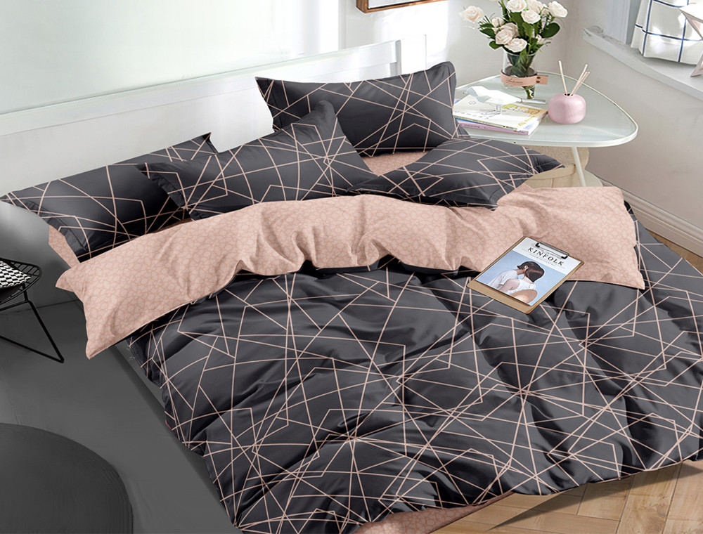 Сімейний набір постільної білизни із Сатину №1055AB Черешенка™