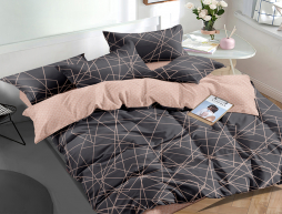 Сімейний набір постільної білизни із Сатину №1055AB Черешенка™