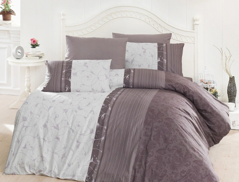 Сімейний набір постільної білизни із Ранфорсу Peitra Leylak First Choice™