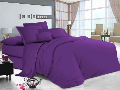 Ткань для постельного белья Бязь "Gold" Lux однотонная GL1031violet (50м)