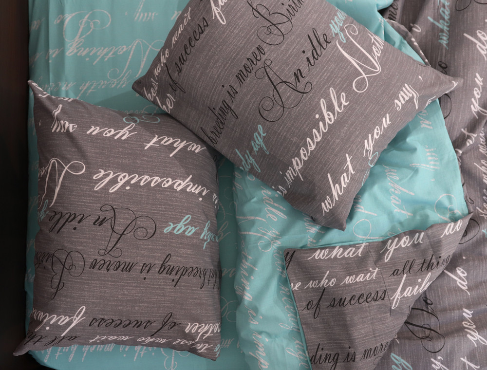 Полуторний набір постільної білизни 150*220 із Бязі "Gold" №151333AB Черешенка™