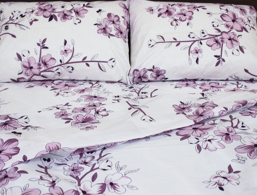 Семейный набор хлопкового постельного белья из Бязи "Gold" №152105 Черешенка™