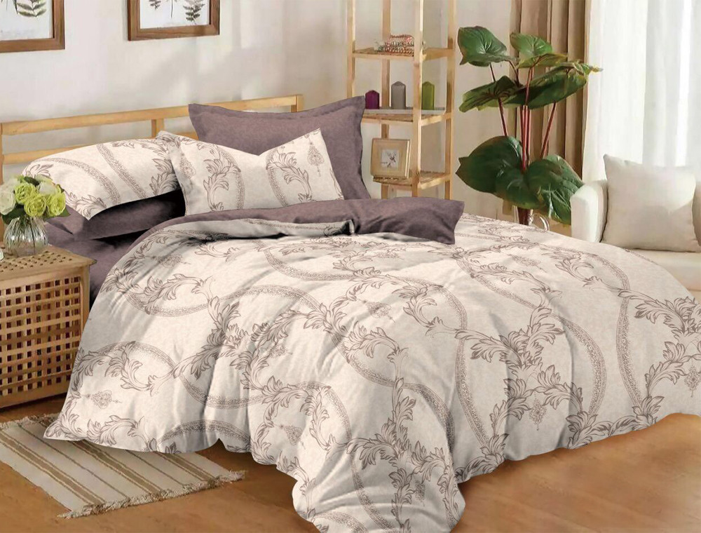 Евро макси набор постельного белья 200*220 из Сатина №390АВ Черешенка™