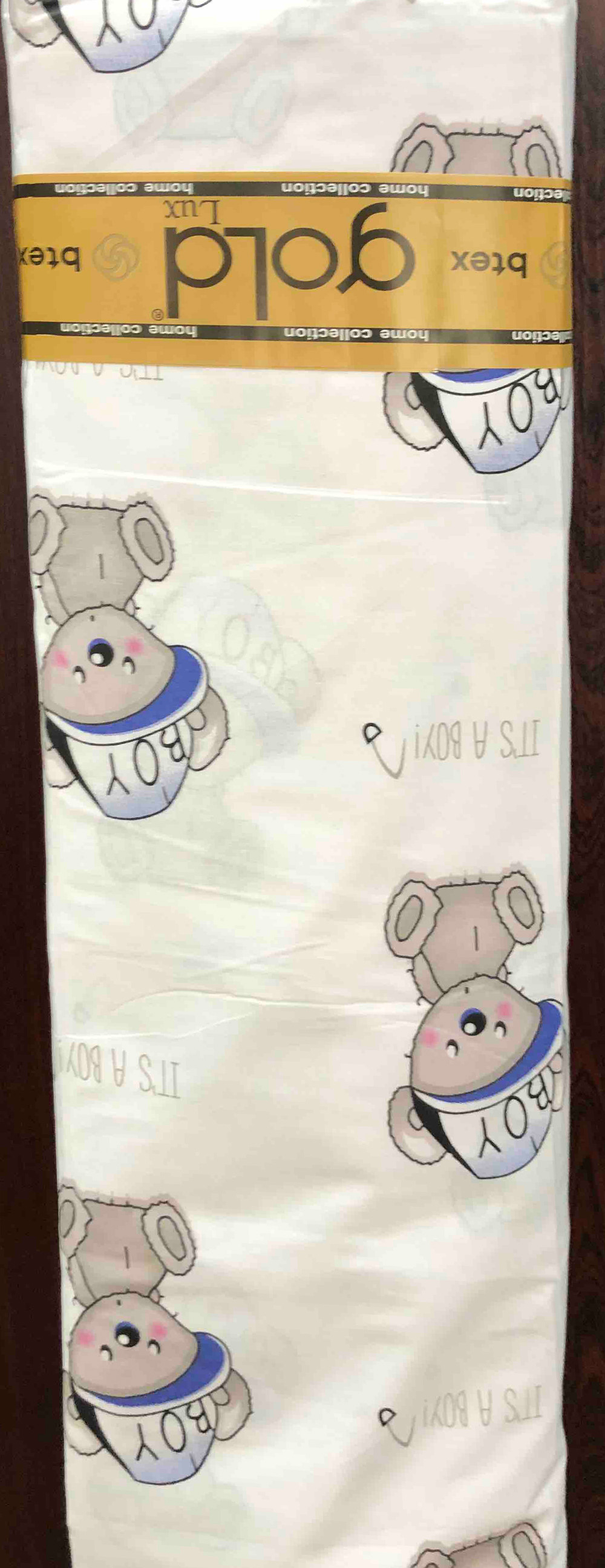 Ткань для постельного белья Бязь "Gold" Lux детская GLB41761white