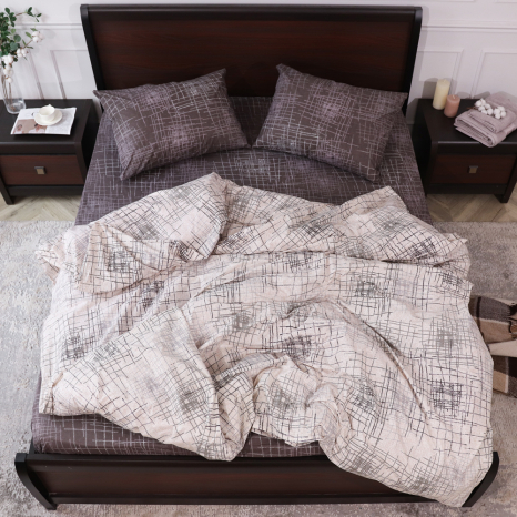 Семейный набор хлопкового постельного белья из Бязи "Gold" №157867AB Черешенка™