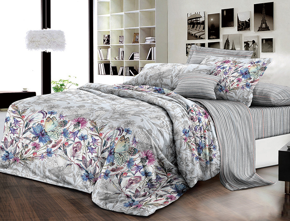 Двоспальний набір постільної білизни 180*220 із Ранфорсу №18061AB Черешенка™