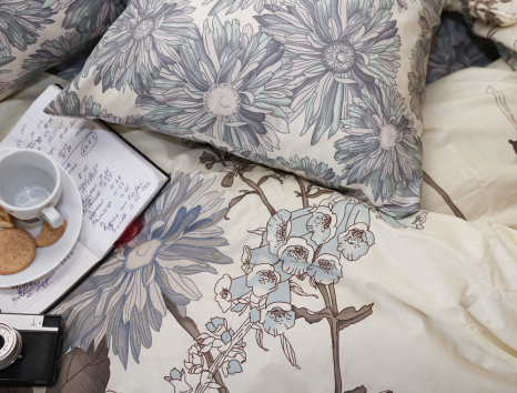 Семейный набор хлопкового постельного белья из Бязи "Gold" №151320AB Черешенка™