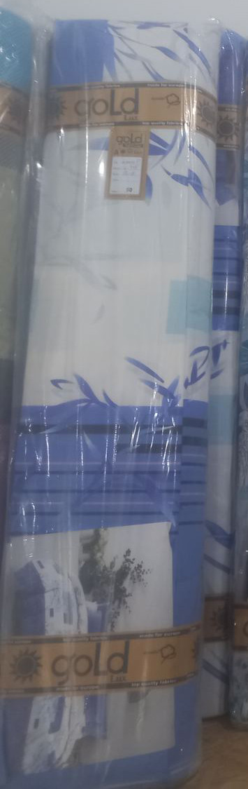 Ткань для постельного белья Бязь "Gold" Lux GL3685blue