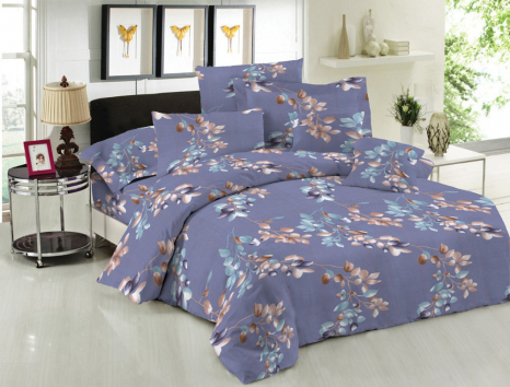 Ткань для постельного белья Бязь "Gold" Lux "Цветочные игры" GL3884